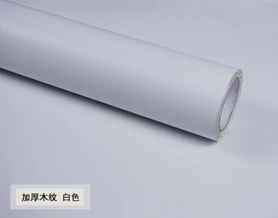 white wood 0.27mm Самоклеящиеся толстые водонепроницаемые ПВХ под дерево наклейки Boeing пленочные обои Шкаф Дверь мебель ремонт - Цвет: white wood 0.27mm