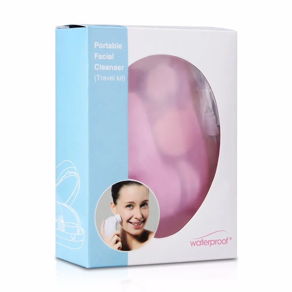 Перезаряжаемая портативная электрическая система для очищения лица 3-в-1