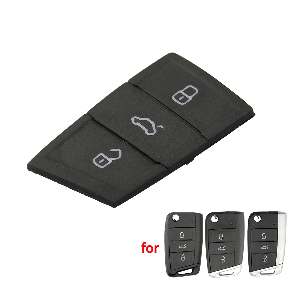 OkeyTech Замена для кнопок на ключе от автомобиля коврик Volkswagen Golf 7 4 5 mk4 6 Skoda Octavia 3