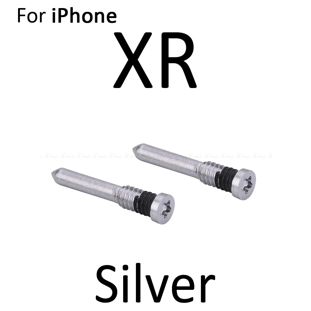 10 компл. Нижний винт Набор для iPhone 8 Plus X XR XS Max Винты комплект болт док разъем запасные части