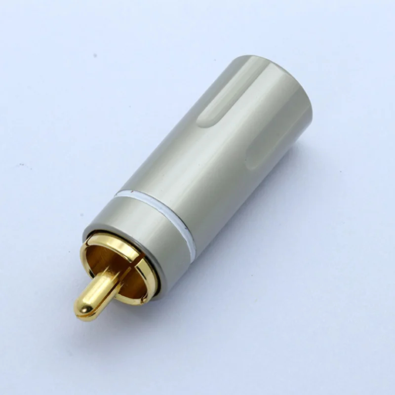 10Pcs/5Pairs Gold Plated RCA Connector male plug adapter Video/Audio Wire Support 6mm Cable white&ampred super fast | Обустройство