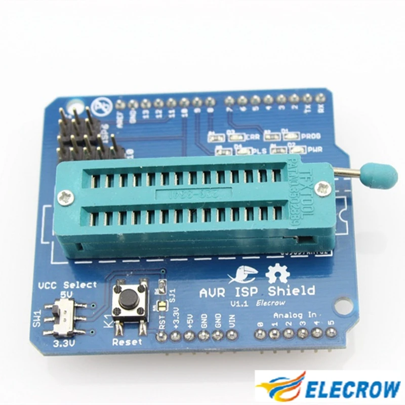 Elecrow AVR ISP щит для Arduino UNO макетная плата загрузчик сжигание ATmega328P программатор DIY