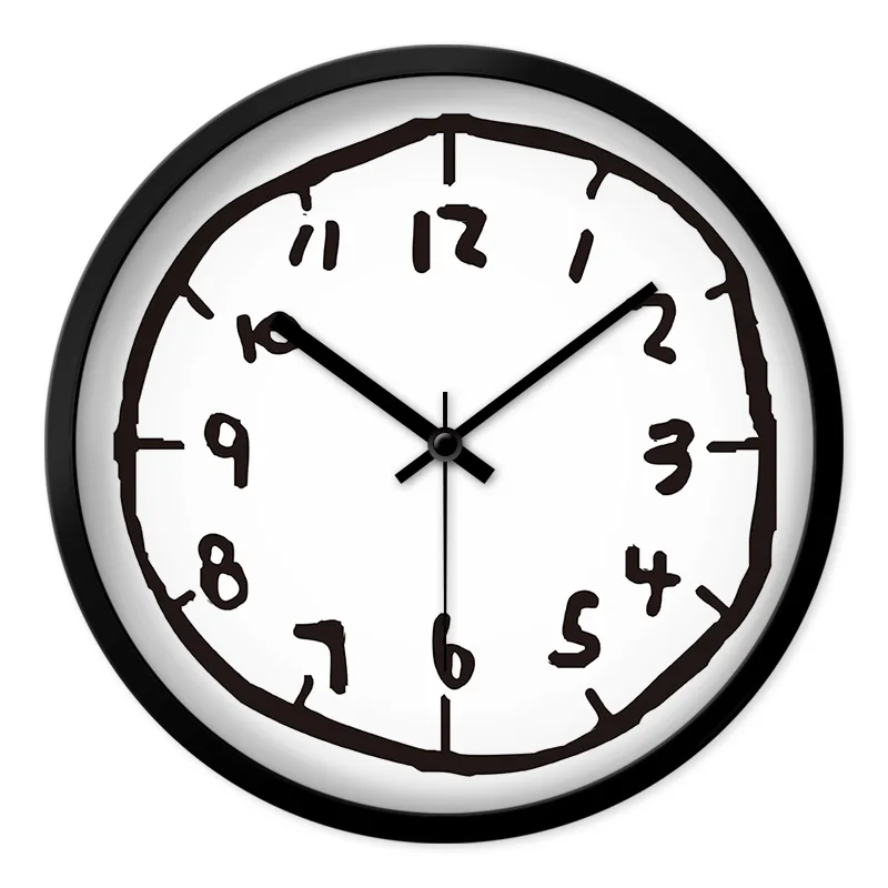 

Children's room Nordic ins wind modern minimalist personality atmosphere living room wall clock American creative fashion artist