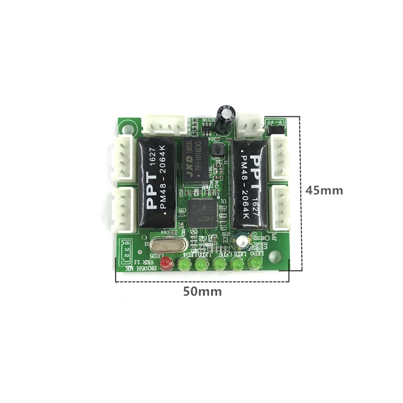 OEM мини-модуль дизайн коммутатора ethernet схема для модуль 10/100 Мбит/с 5/8 порт PCBA плата
