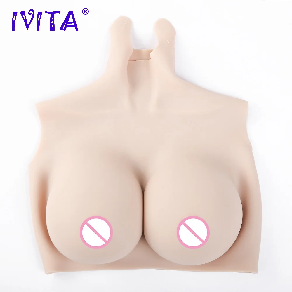 Силиконовая искусственная грудь IVITA модная поддельная для трансвеститов