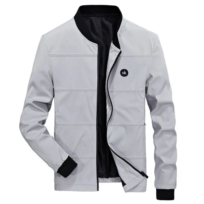 Jackets Men Casual Coat Slim Fit Stand Collar Solid Brand New 2017 Men's Fashion Overcoat Clothing Plus Size M-4XL | Мужская одежда