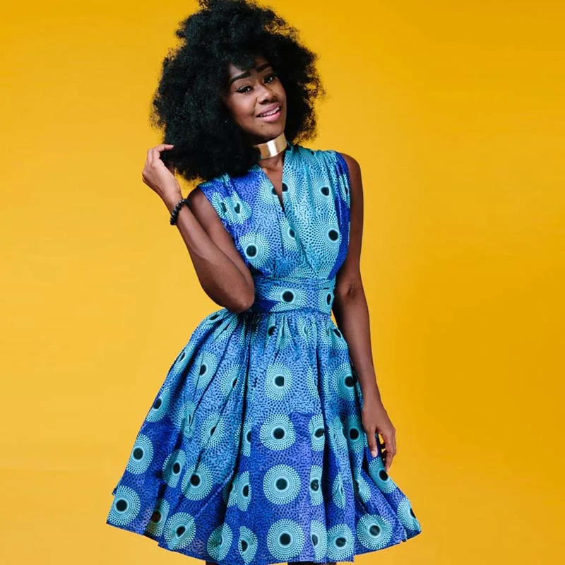 2018 летнее популярное женское платье средней длины с цифровым принтом в