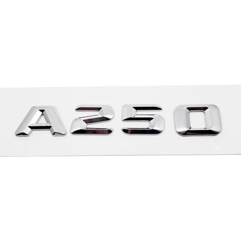 A250 A45 A140 A160 A180 A200 A220 A250 A260 металлическая пластиковая наклейка для Mercedes AMG Benz A W203 W176 Задняя эмблема внешняя отделка - Название цвета: A250