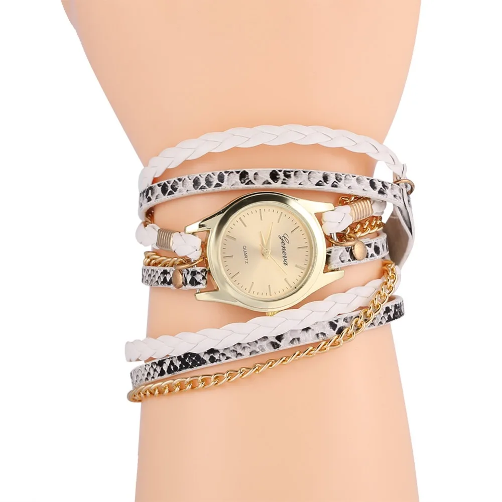 Женские часы браслет Relojes Mujer винтажные наручные с плетеным плетением кварцевые