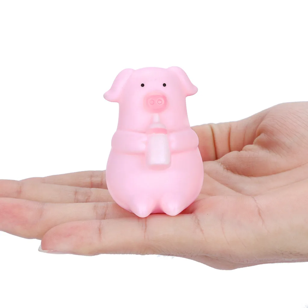 10 шт. милая мультяшная игрушка в форме розовой свиньи зажимает свисток