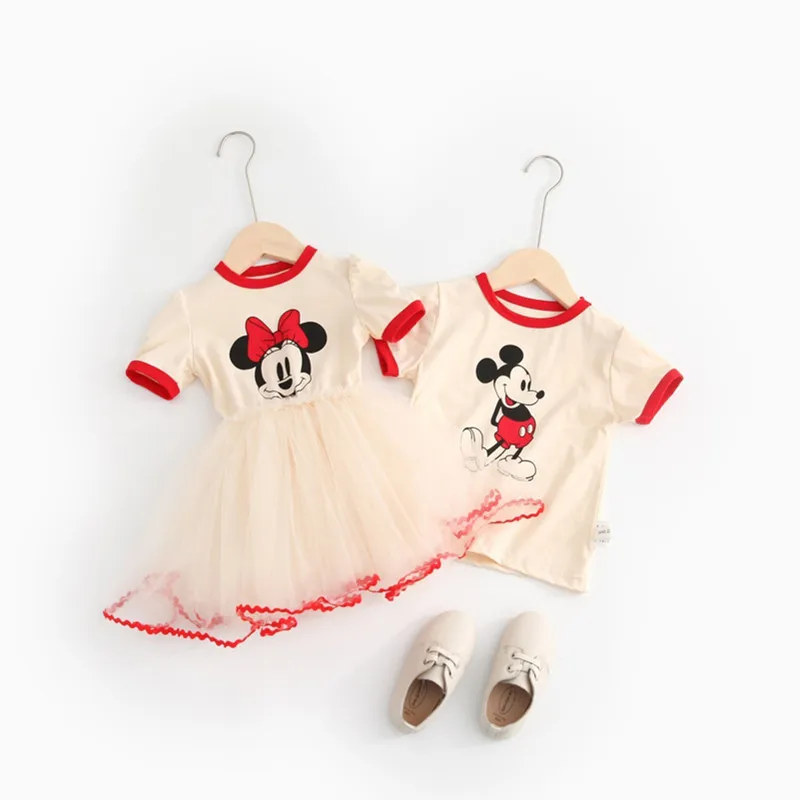 Disney Minnie Mickey Dress Summer Kids Children Party Dresses | Детская одежда и обувь