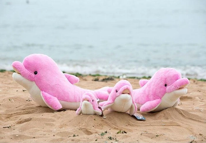 Cute Dolphins Plush Toys Large Blue Dolphin Dolls Beluga Pillow Toy Girls Birthday Gift | Stuffed &amp Animals