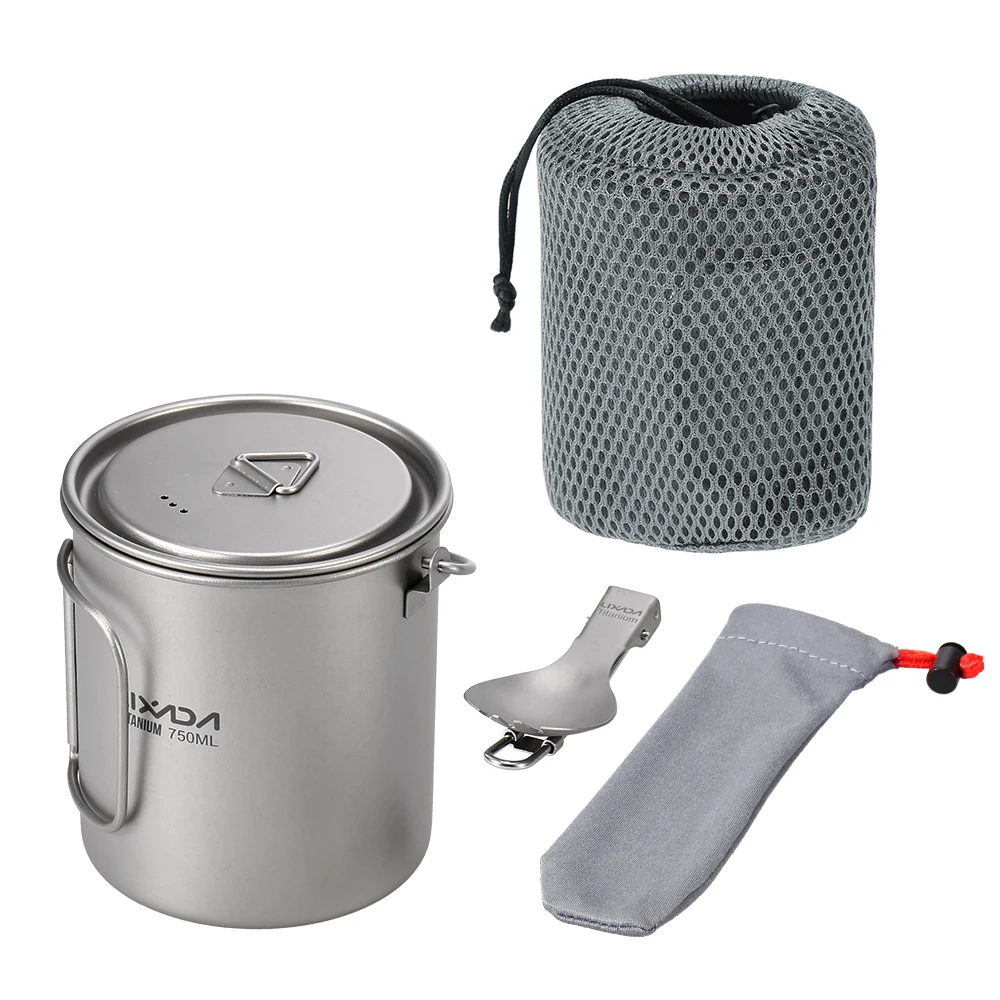 Lixada Ультралегкая титановая чашка для отдыха на открытом воздухе кемпинга