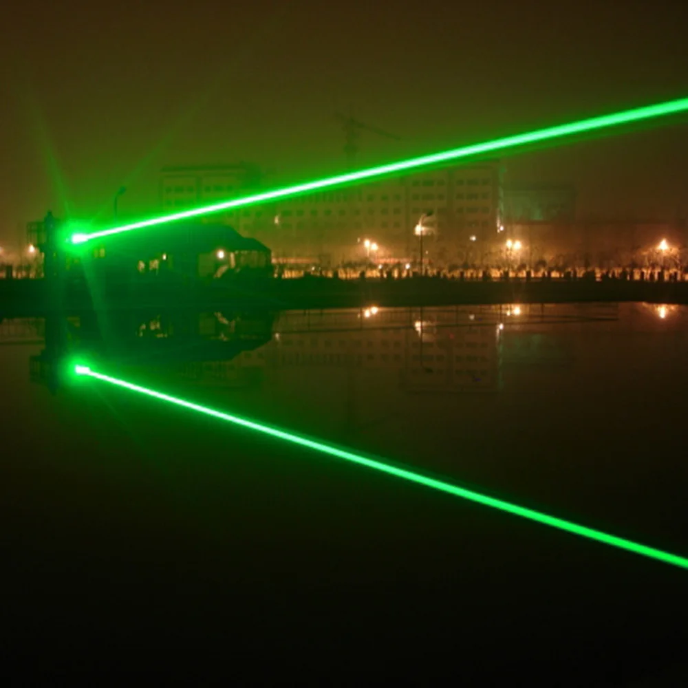 CWLASER самый мощный 1W 520nm портативный Фокусируемый Зеленый лазерный указатель с замком(черный