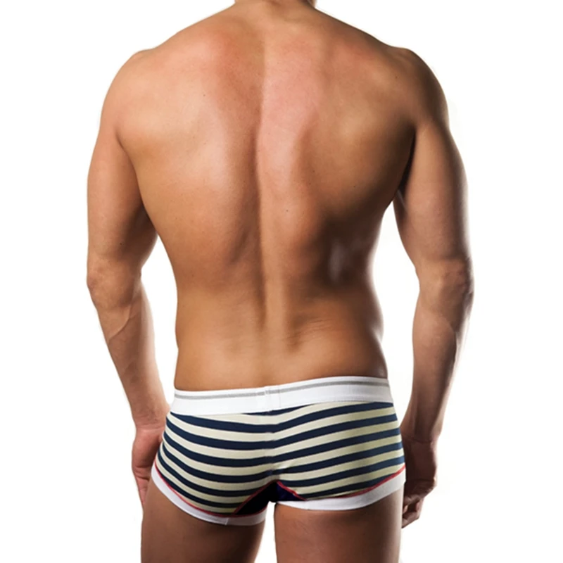 wholesale 3 pcslot hot sale underwear men striped mens boxers u pouch cotton mens boxer shorts brand clothing cueca n 167 free global shipping