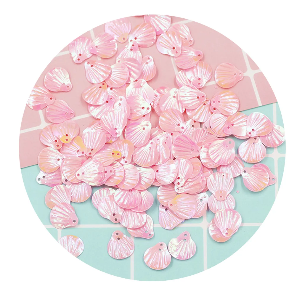 Одноцветный DIY чехол для телефона для рукоделия скрапбукинга украшения блестки в форме ракушки блестки