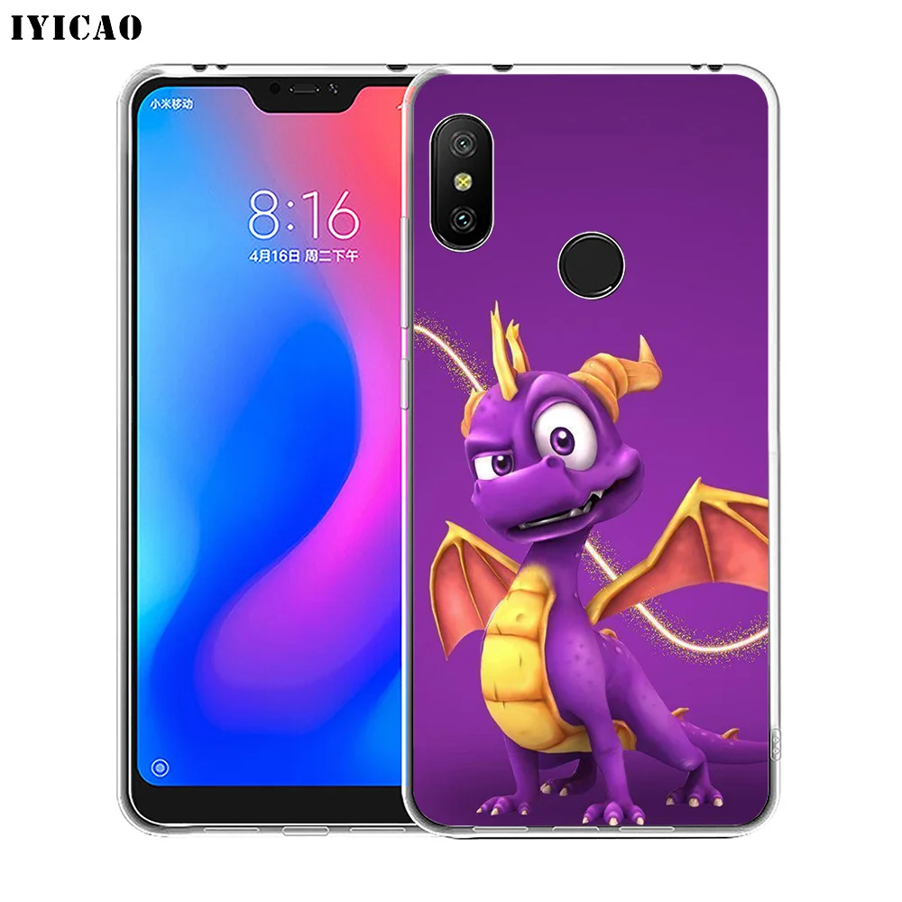 Мягкий силиконовый чехол для телефона IYICAO Spyro The Dragon Xiaomi Redmi 4A 5A 6A Note 7 6 5 Pro Plus 4X