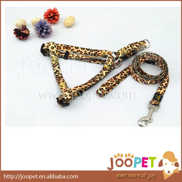 Модный легкий Леопардовый принт для домашних собак шлейка и поводок нейлоновые