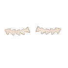 Серьги-гвоздики женские из нержавеющей стали, розовое золото 2017 пробы