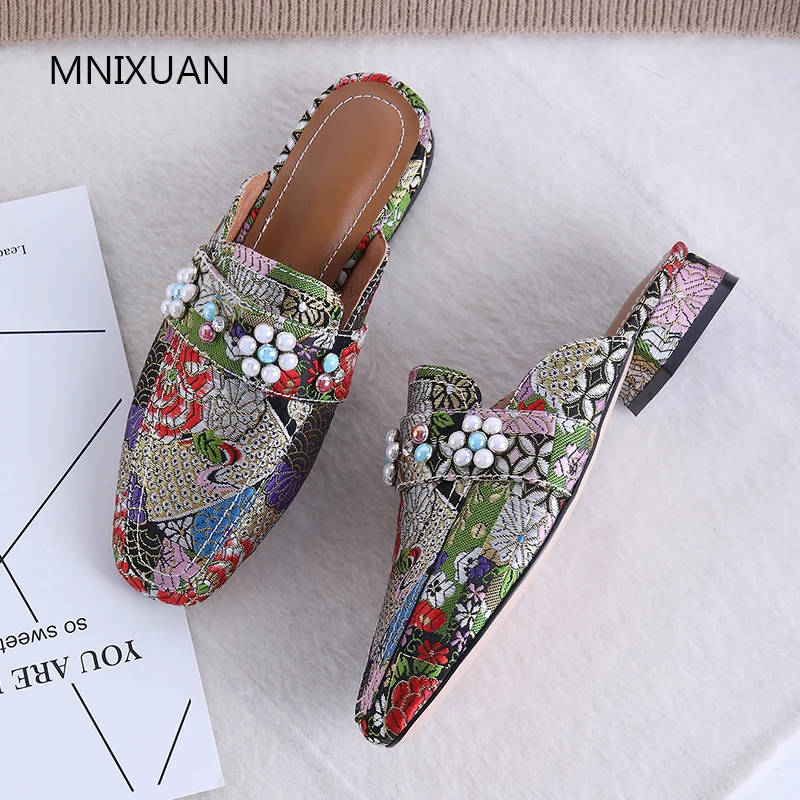 MNIXUAN/модные женские туфли лодочки в китайском национальном стиле Новинка 2019 года