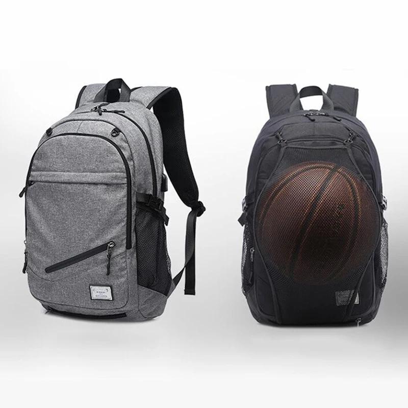 Sport Backpack Men Laptop Backpack School Bag For Teenager Boys Soccer Ball Pack Bag Gym Bags Male With Football Basketball Net