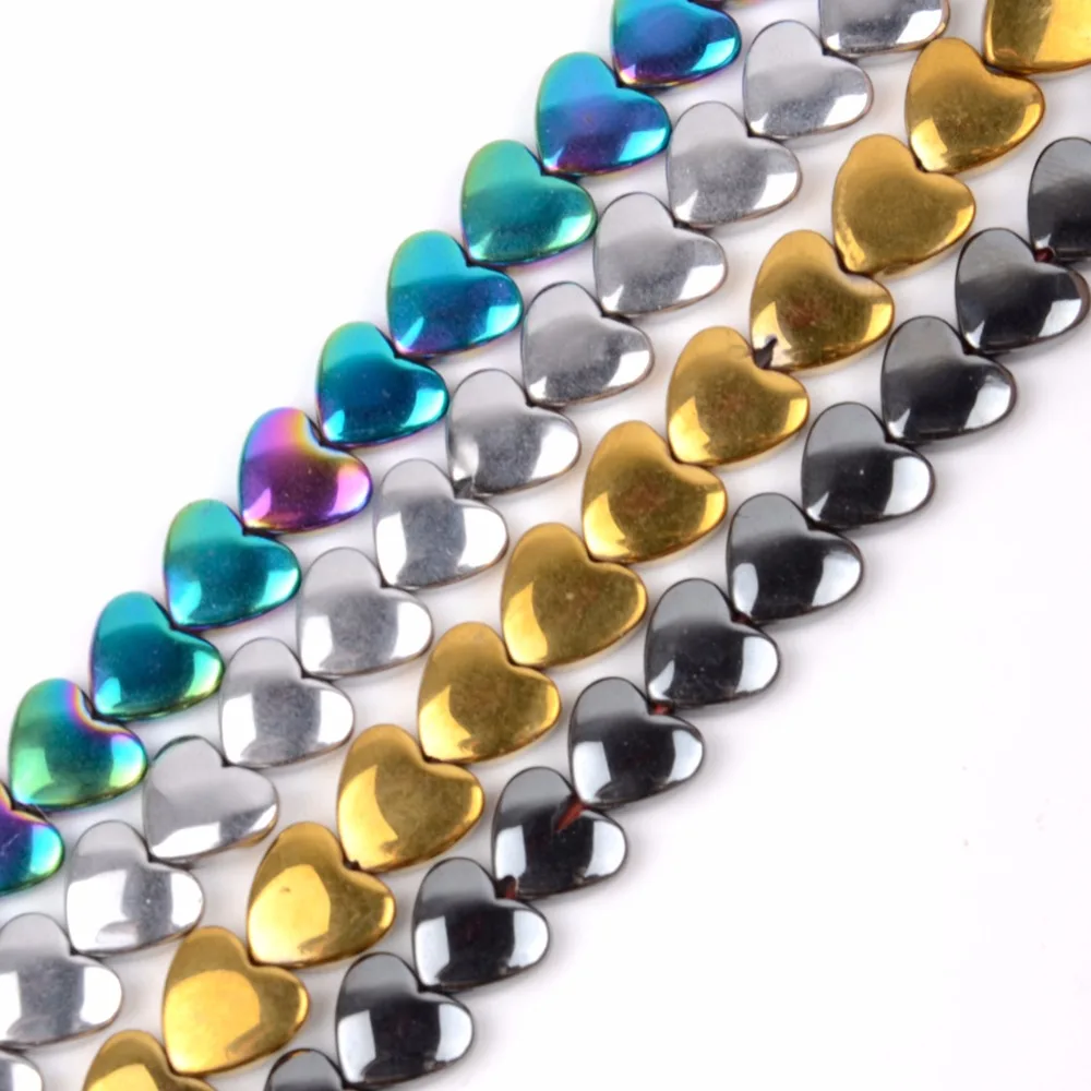 Wholesale 6*5mm Heart Shape Hematite Beads Diy Bracelet Necklace Jewellery Natural Stone For Making Jewelry Accessories | Украшения и