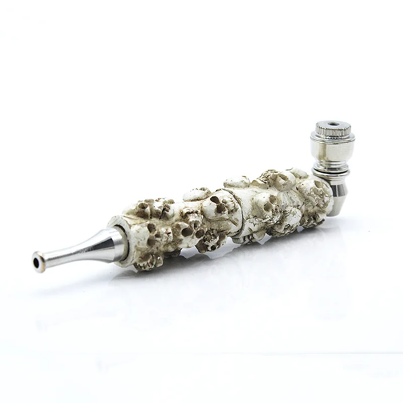 Металлический череп Ghost white табачная труба Cachimbo Pipas Para Fumar принадлежности для