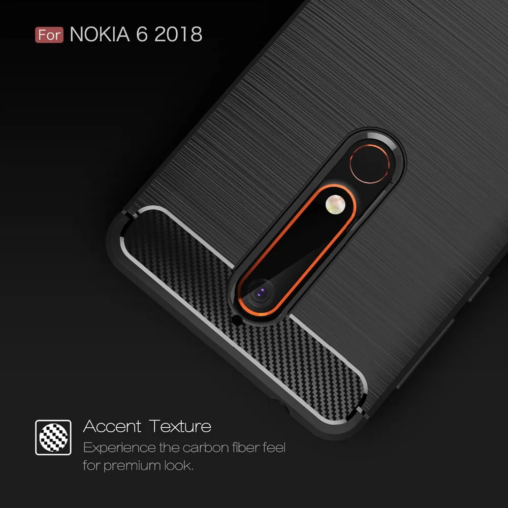 Бесплатный подарок закаленное фильм/для Nokia 6/Nokia 6 2018 мягкие Coque углеродного