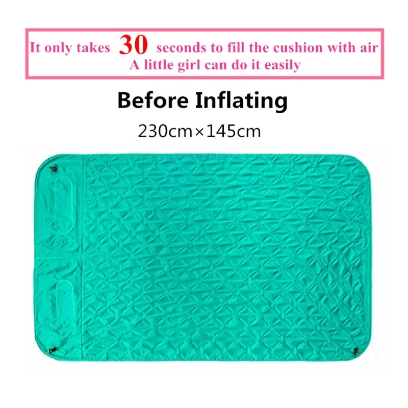 Double inflatable bed tent outdoor camping hiking fishing mat with pillow beach mat indoor and outdoor furniture rest mattress