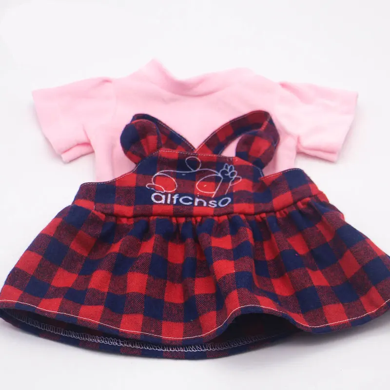 red Для 48 см куклы born модная одежда Кукла Одежда сменить наряд с мультяшным кристаллом супер мягкая ткань платье для куклы reborn - Цвет: red