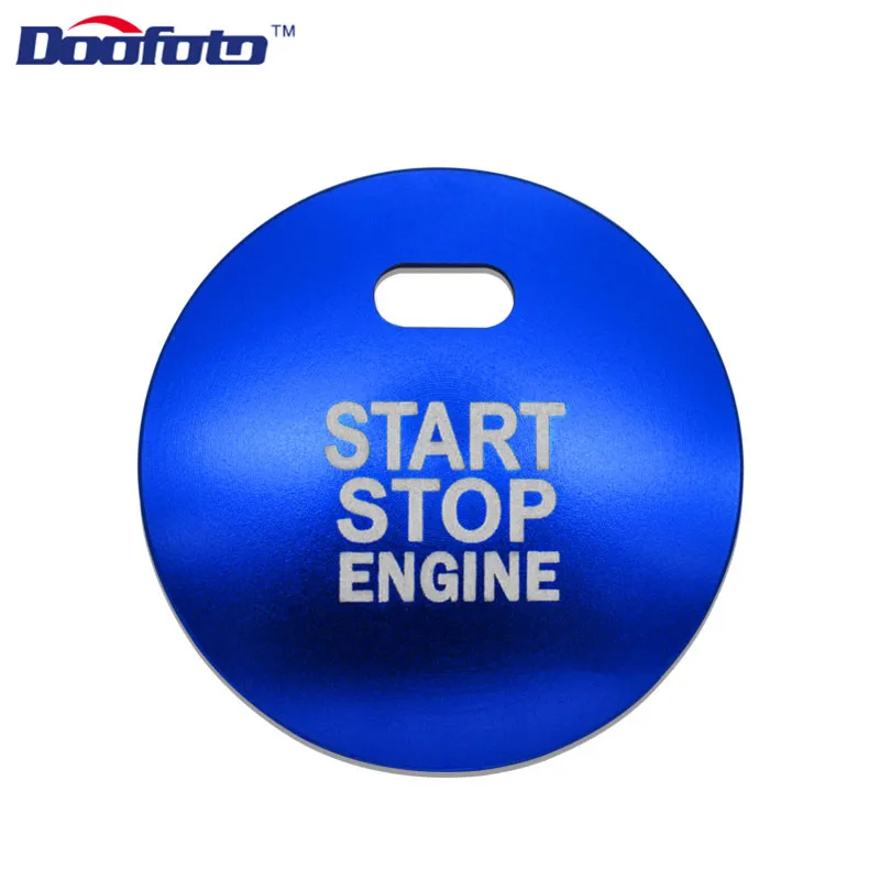 Button Cover Blue Doofoto автомобильный стартовый стоп-кольцо для Mazda 3 BM BN 6 GJ1 GL CX4 CX3 BN M6 Axela CX-4 CX-5 CX5 Atenza интерьерный декоративный чехол для автомобиля - Название цвета: Button Cover Blue