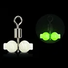 30 шт.лот светящийся рыболовный Вертлюг, соединитель рыболовного крючка, 3-ходовой Вертлюг, рыболовные аксессуары, вертлюжный соединитель