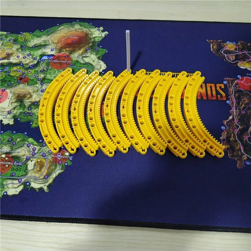 4 шт./лот кольцевая стойка Technic Gear Rack 1/4 Circle 11X11 строительные блоки детские игрушки