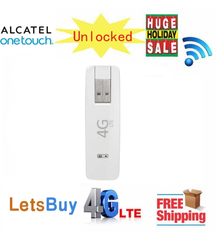 

Unlocked Alcatel W800Z CAT4 100Mbps 4G LTE FDD 800/900/1800/2600MHz Wireless Modem 3G WiFi Mobile Hotspot Dongle PK Huawei E8278