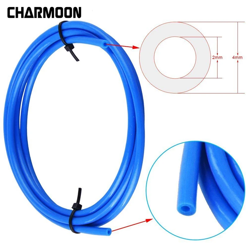 Синяя трубка ПТФЭ детали для 3D принтера J head Hotend Bowden Extruder V5 V6 1 75 мм 3 Филамент ID 2 4