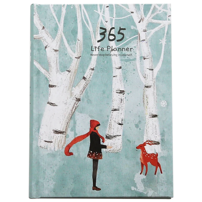 Jianwu милый мультфильм 365 день план книга Цвет внутренняя страница планировщик тетрадь подарок Книга Школьные принадлежности