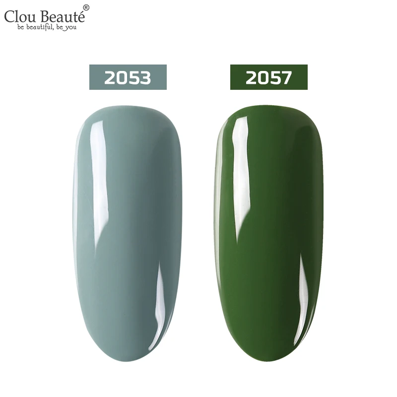 Clou Beaute Gellak UV 15 мл полуперманентный лак для ногтей гель основа и верхнее покрытие замочить от ногтей Живопись гель лак для ногтей - Цвет: 2053 2057