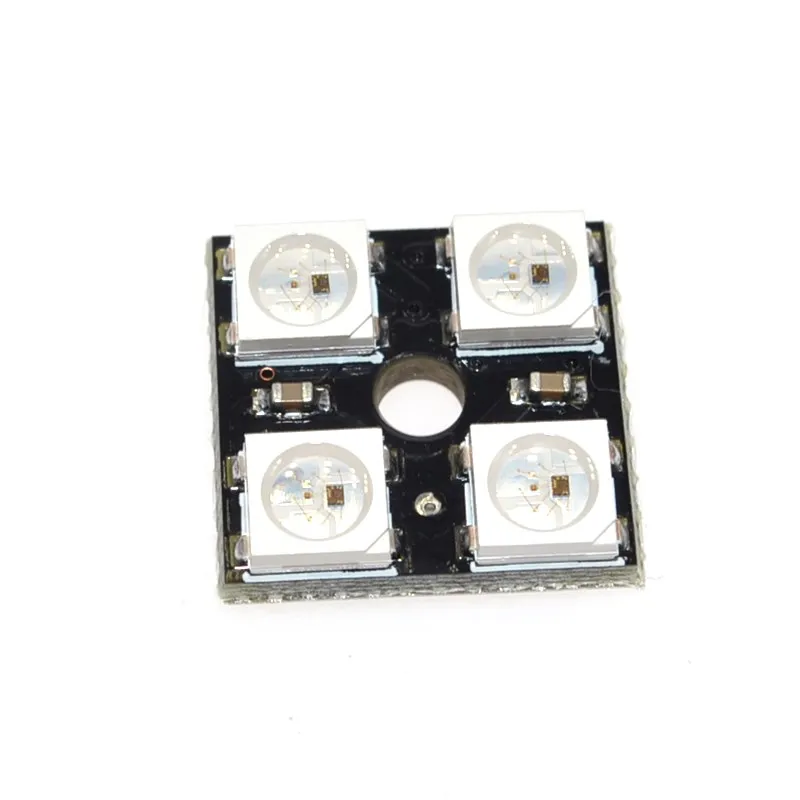 1 шт. WS2812B плата 2*2 4-битная полноцветная 5050 RGB Светодиодная панель освесветильник