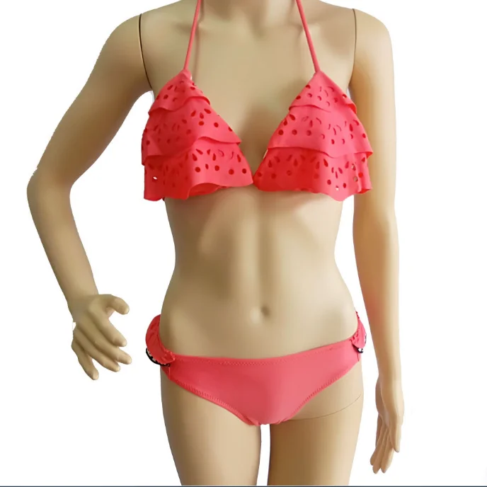 2021 Sexy Low Waist Strappy Yellow Suspenders Diamond Split Bikini Swimsuit For Women Summer Beach Fashion Ladies Swimwear Sexi
