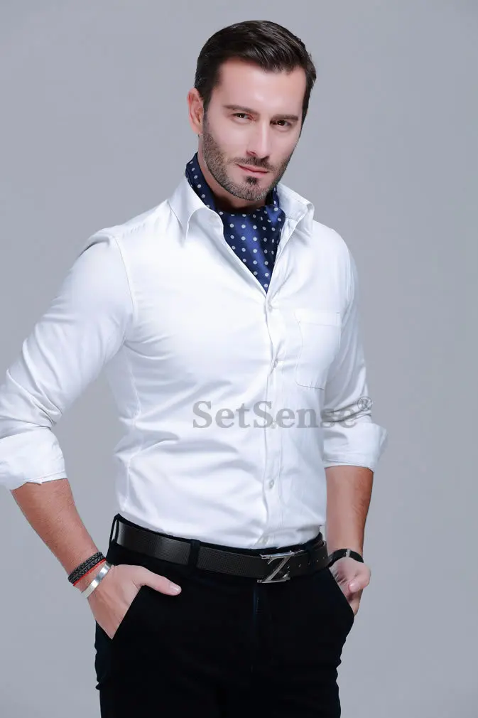 Узор в горошек узор Пейсли цветочный &quotгусиные лапки&quot 100% шелк аскотский