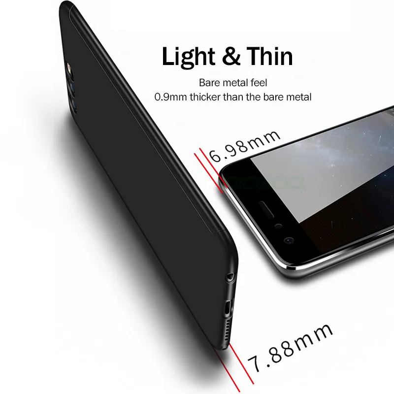 OICGOO 360 Degree Full Case For Huawei P20 P10 Lite Plus Pro With Glass Phone Cover Honor 9 V10 Shell |