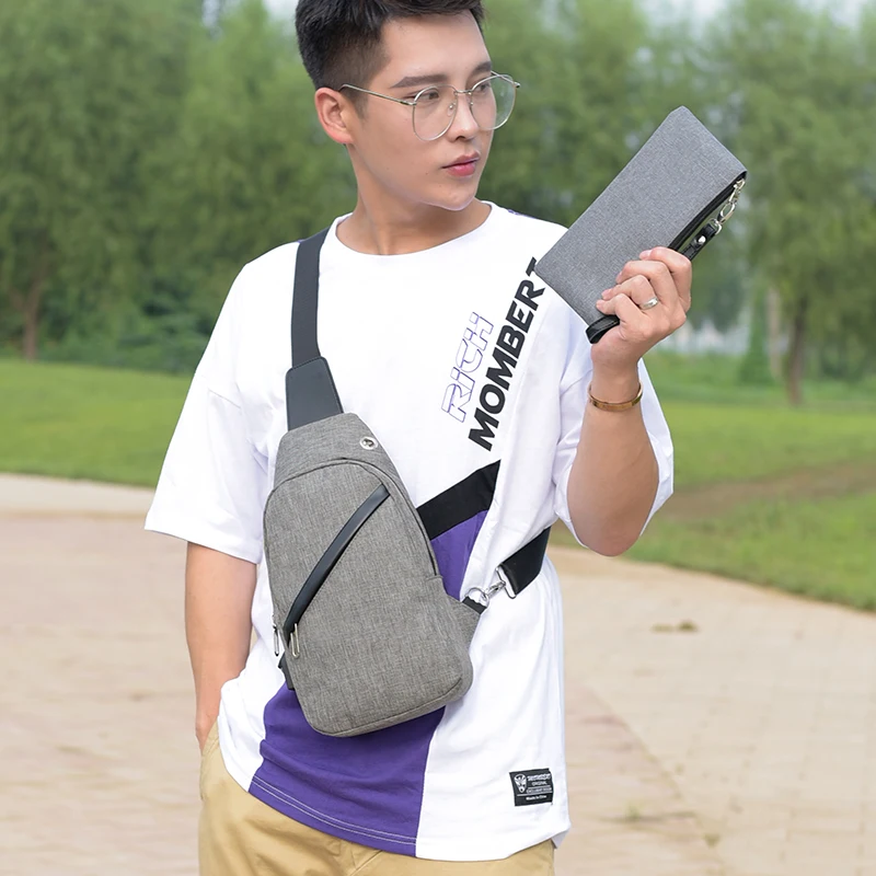 OKKID 2 шт./компл. мужские маленькие водонепроницаемые сумки через плечо