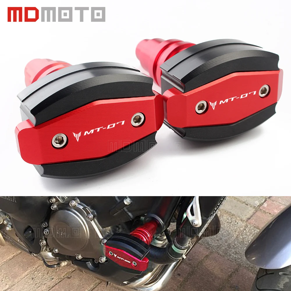 MT 07 для Yamaha MT07 2015 2018 мотоциклетные ЧПУ Мотоцикл левый и правый рамки ползунок