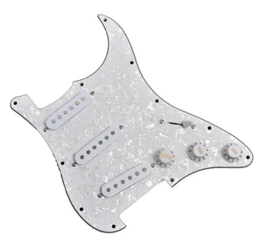 Электрогитарная пластина с защитой от царапин для FD Strat Parts 3 Ply SSS Black | Спорт и