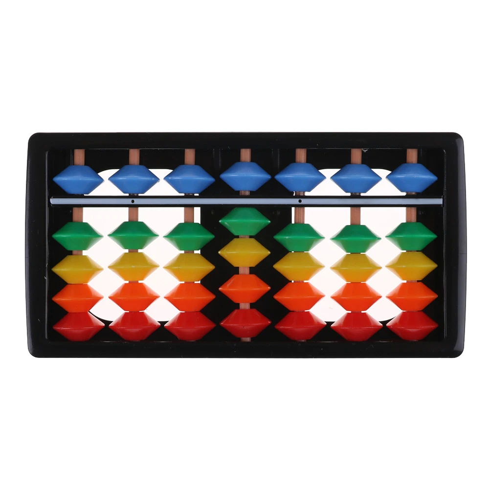 Детские математические инструменты 7 цифр пластиковые счеты Abacus арифметические