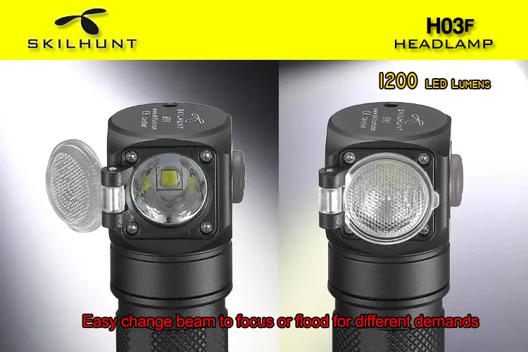 Новинка Skilhunt H03 H03R H03F Lampe Frontale 1200 люмен светодиодная фара наружная 18650 для кемпинга