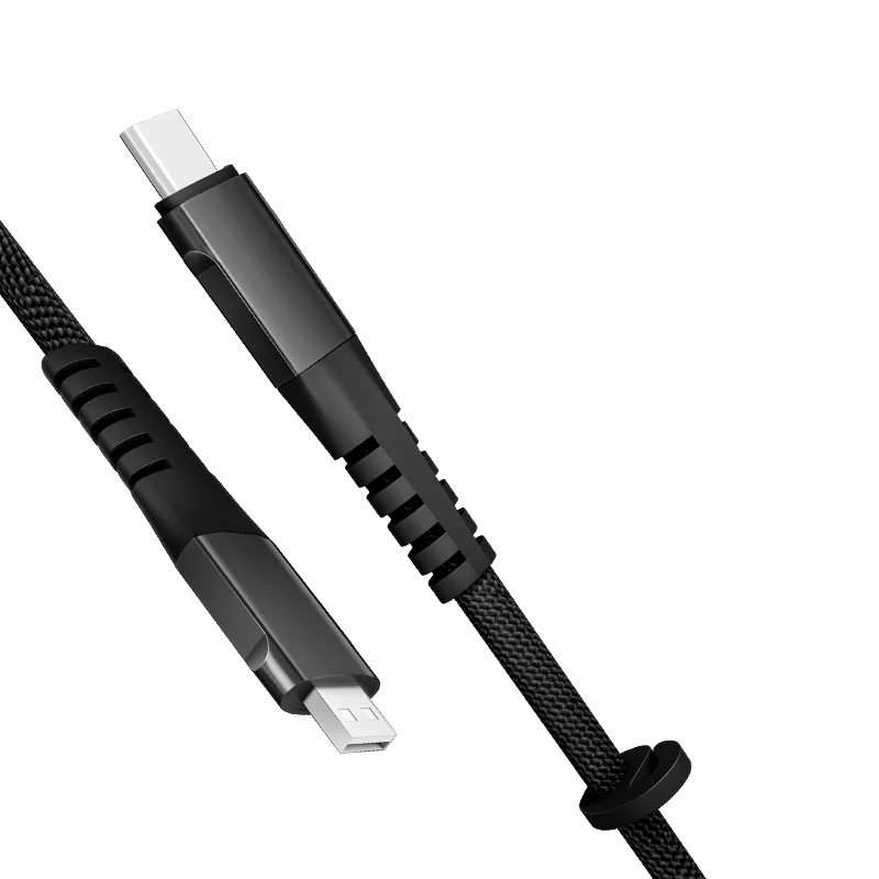30 см портативный USB кабель Micro usb type C зарядное устройство 2.4A Зарядка для iPhone XS X XR 8 7 samsung S8 магнит Android телефонный кабель Шнур - Цвет: black