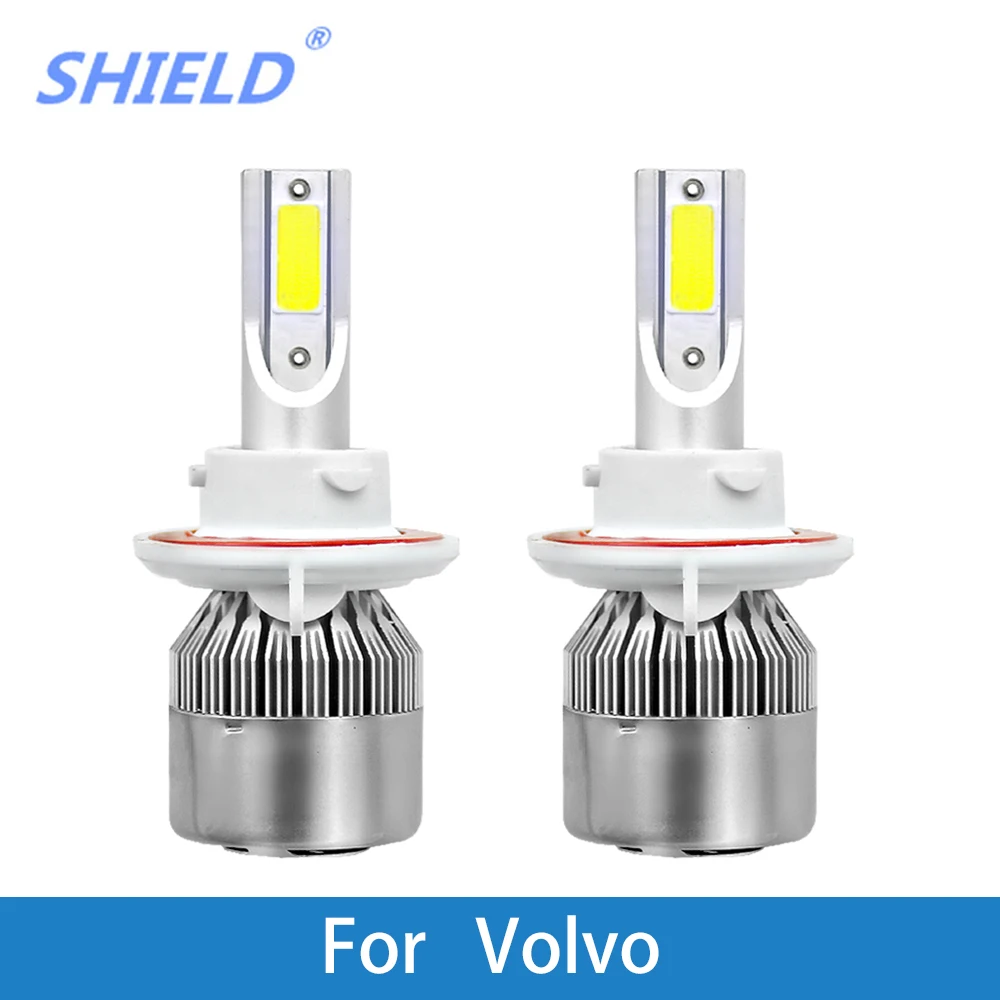 2Pcs LED H7 H1 Car Bulb H4 H11 9005 HB3 9006 HB4 6000K 8000Lm 72W 12V Voiture For Volvo XC70 S60 S80 V40 V70 S40 XC90 | Автомобили и