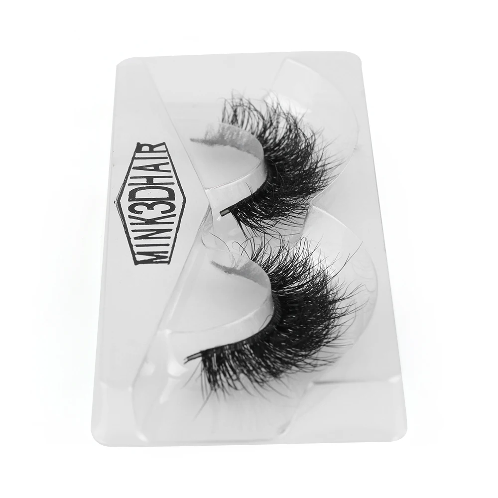 1pair Real Black 3D Mink Hair Bushy Cross False Eyelashes Beauty Wispy Flutter Lashes Handmade Woman's Fashion | Красота и