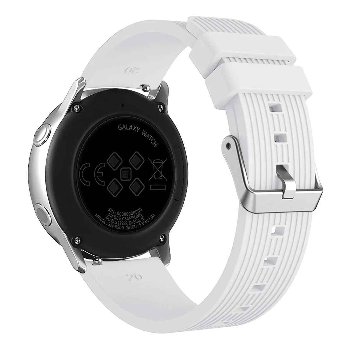 20 мм силиконовый спортивный ремешок для samsung Galaxy Watch huawei Huami сменный ремешок для часов 91015